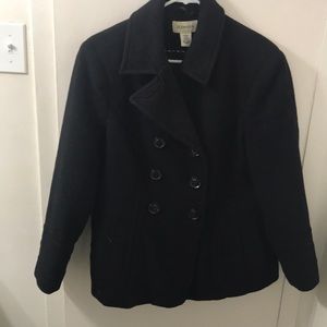 Black peacoat